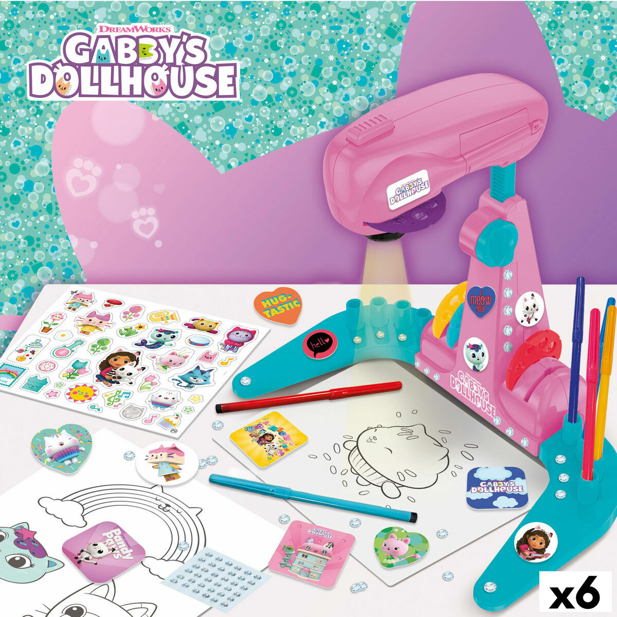 Drawing Set Gabby’s Dollhouse (6 Units)