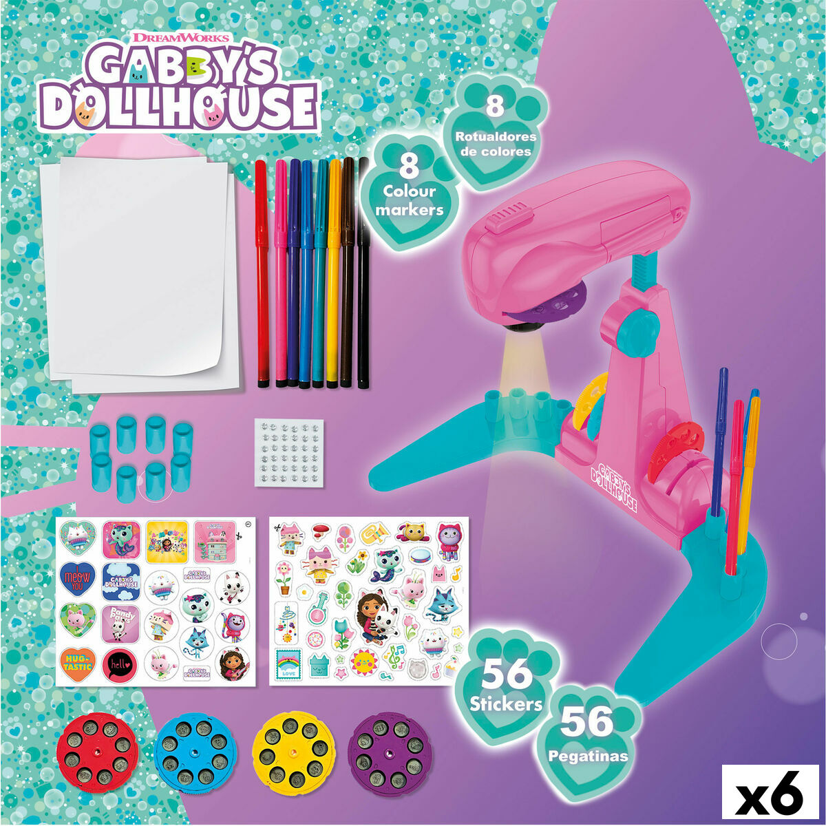 Drawing Set Gabby’s Dollhouse (6 Units)