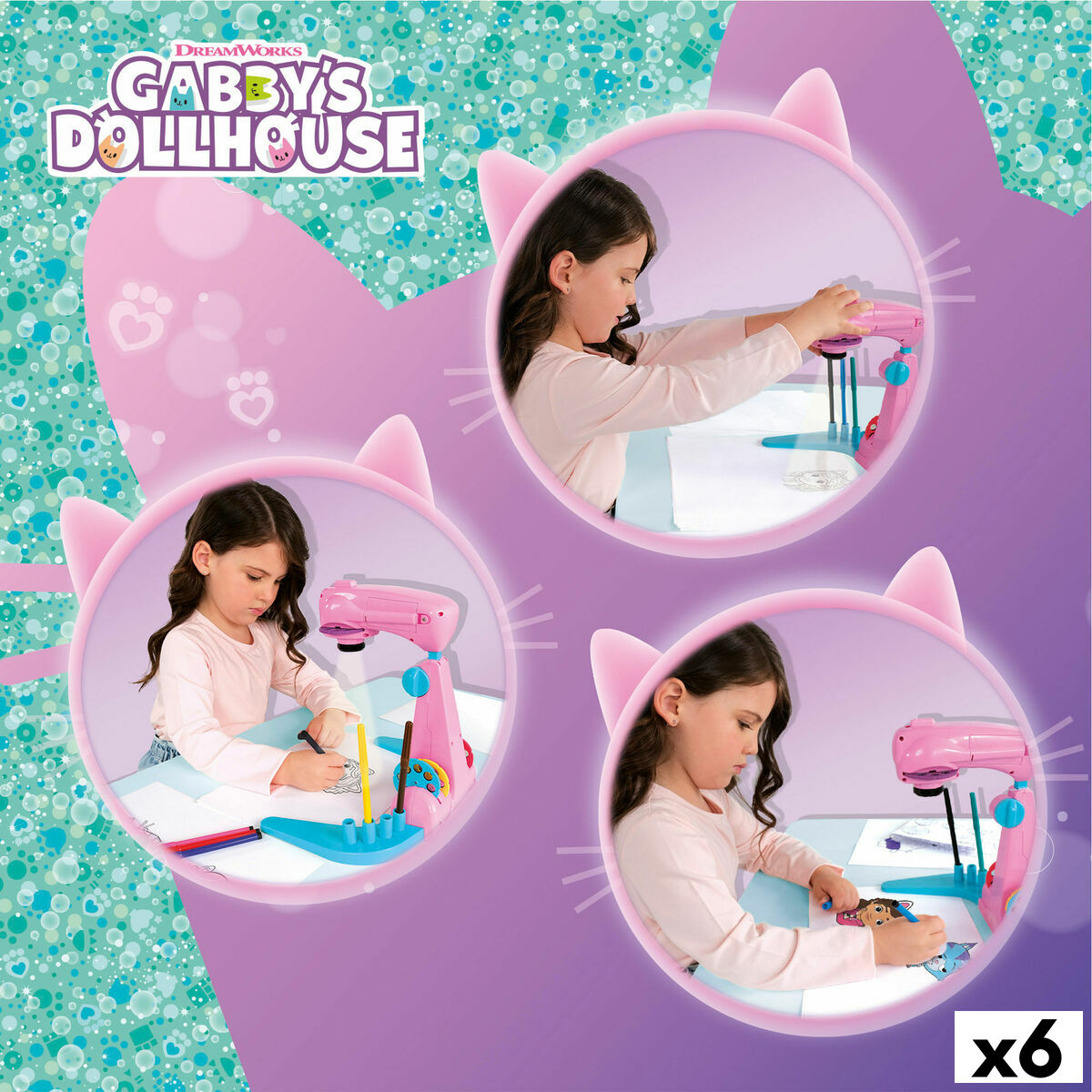 Drawing Set Gabby’s Dollhouse (6 Units)