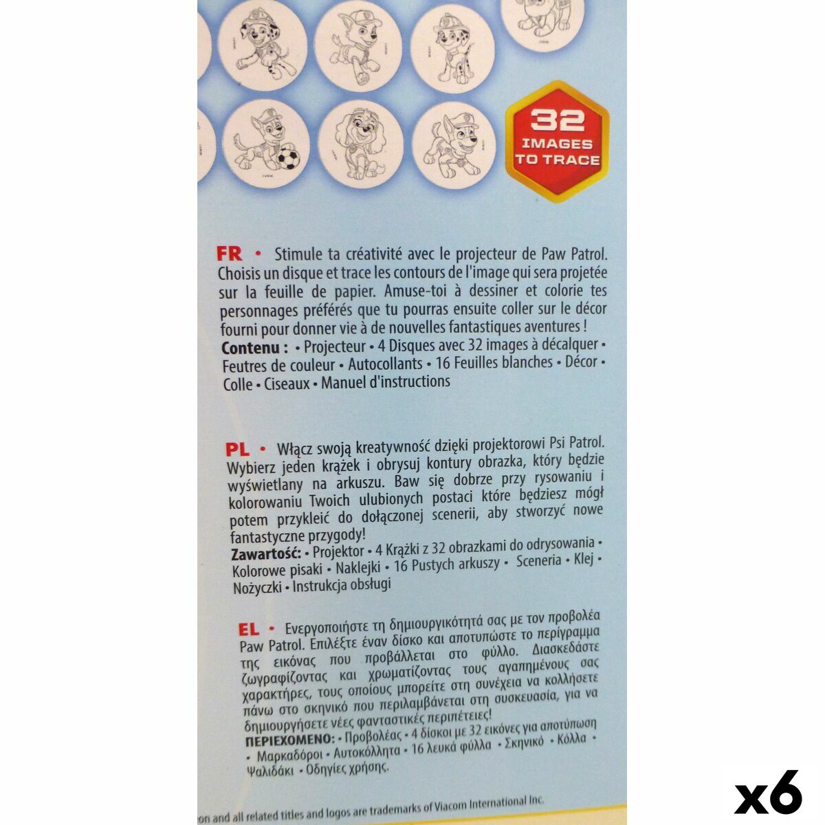 Drawing Set The Paw Patrol (6 Units)