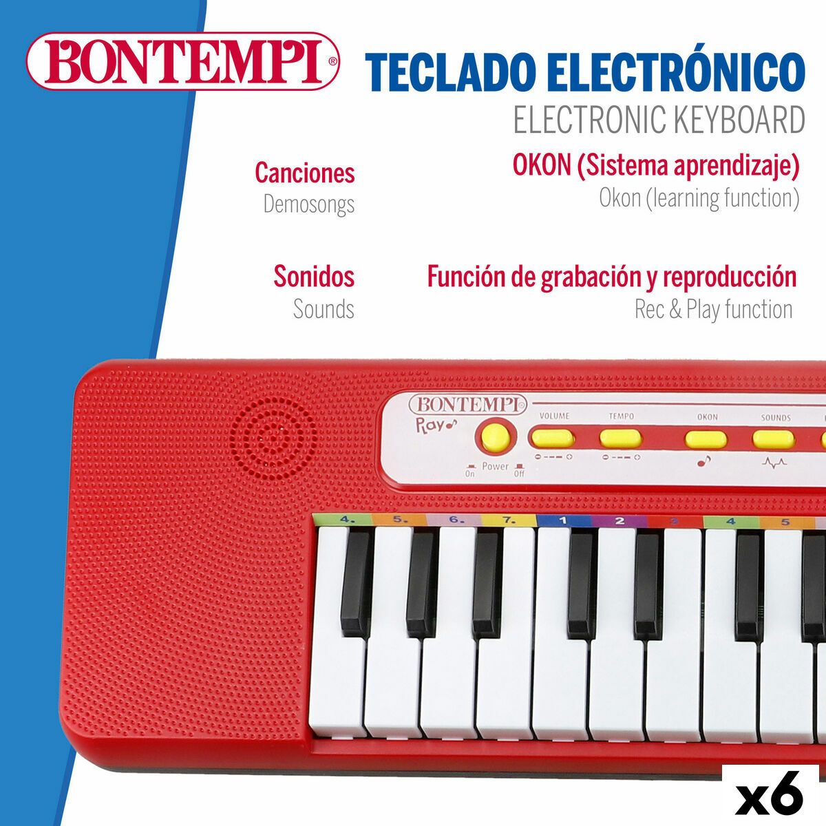 Keyboard Bontempi 47 x 3,5 x 13 cm (6 Units)