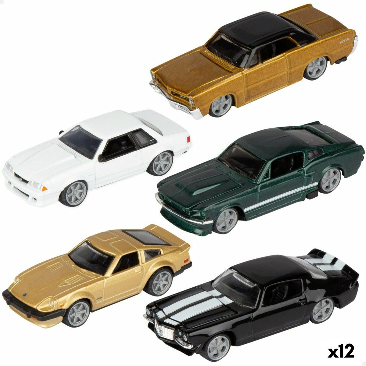 Set of 5 Cars Bburago 1:64 (12 Units) Set of 5 Cars Bburago 1:64 (12 Units)