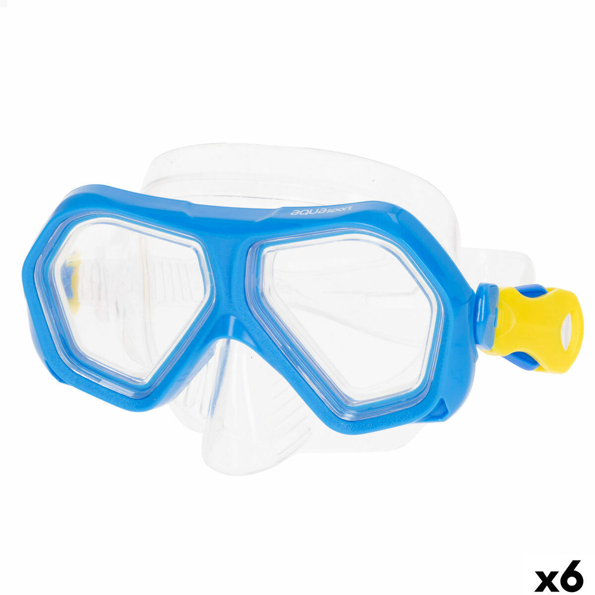 Diving Mask AquaSport Blue (6 Units) Diving Mask AquaSport Blue (6 Units)