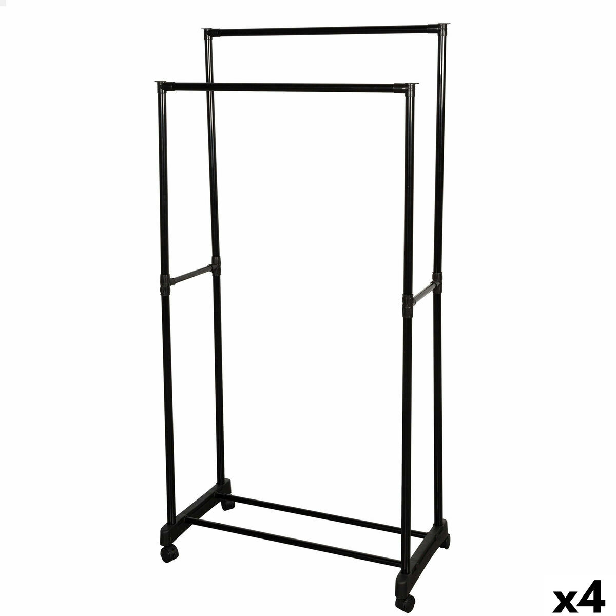 Coat rack Max Home Steel Plastic 75 x 157 x 40 cm (4 Units) Coat rack Max Home Steel Plastic 75 x 157 x 40 cm (4 Units)
