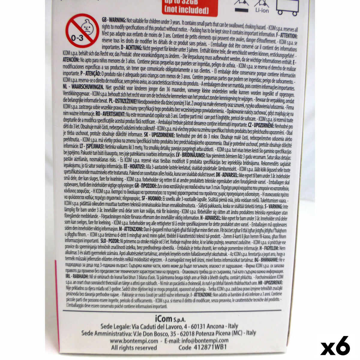 Karaoke Microphone Bontempi 6 Units