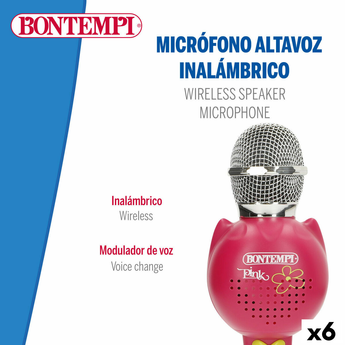 Karaoke Microphone Bontempi 6 Units