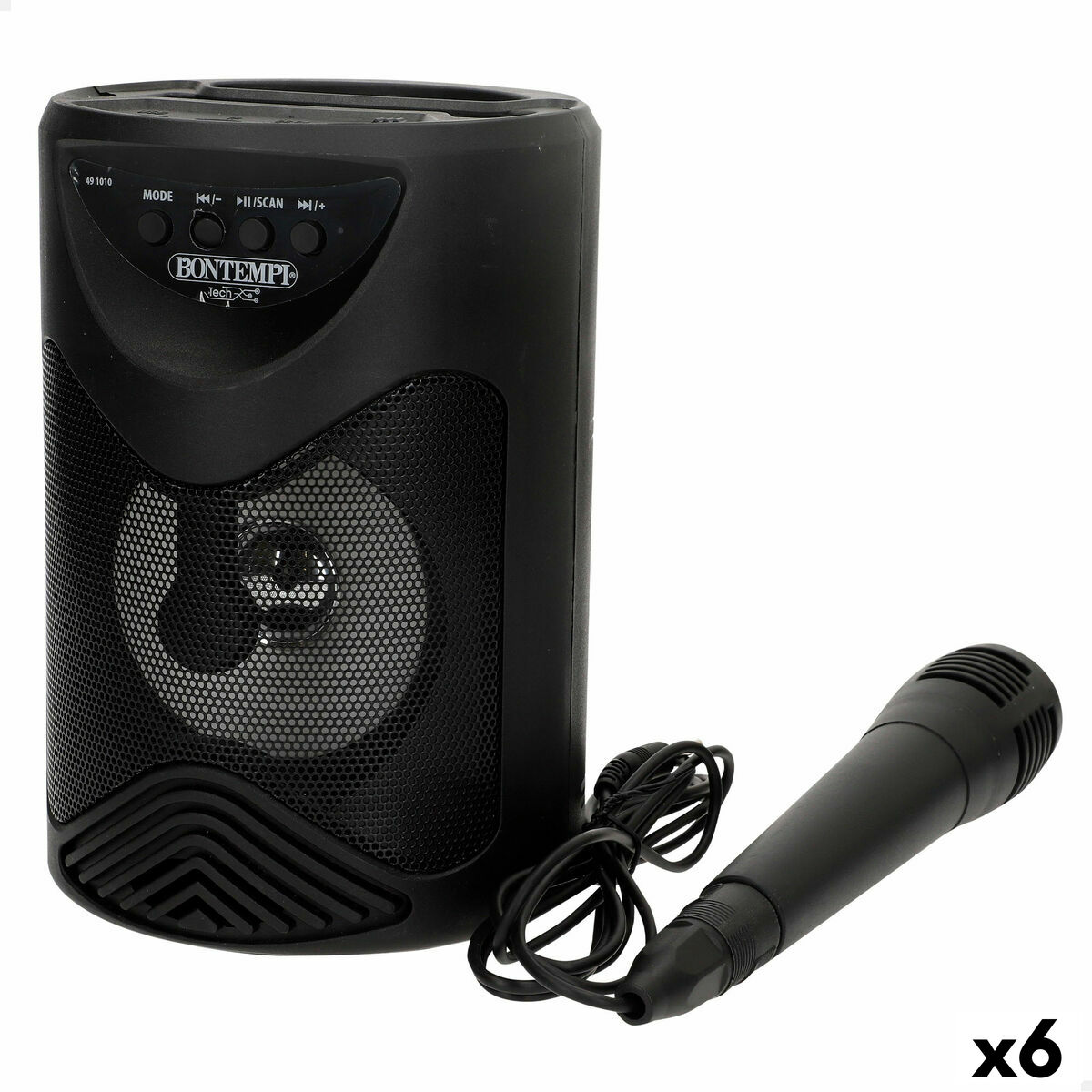 Speaker with Karaoke Microphone Bontempi 6 Units