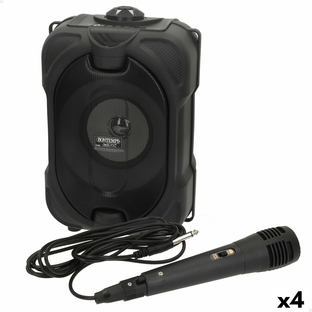 Speaker with Karaoke Microphone Bontempi 4 Units