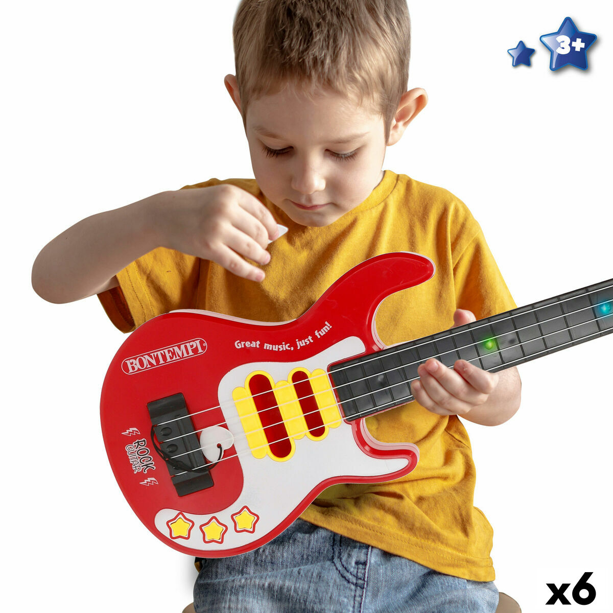 Baby Guitar Bontempi 17 x 51 x 5 cm (6 Units)