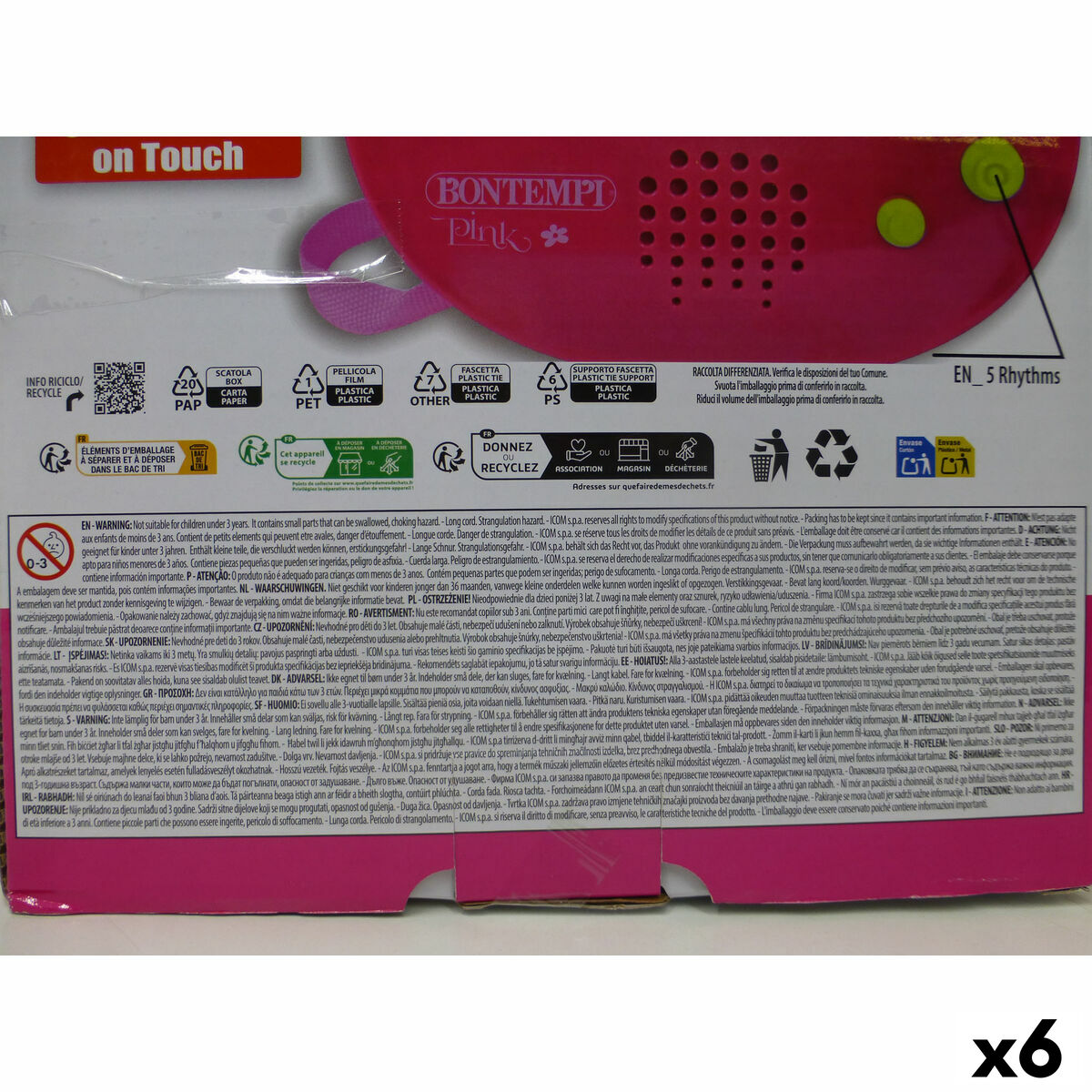 Baby Guitar Bontempi 20 x 56 x 4 cm (6 Units)