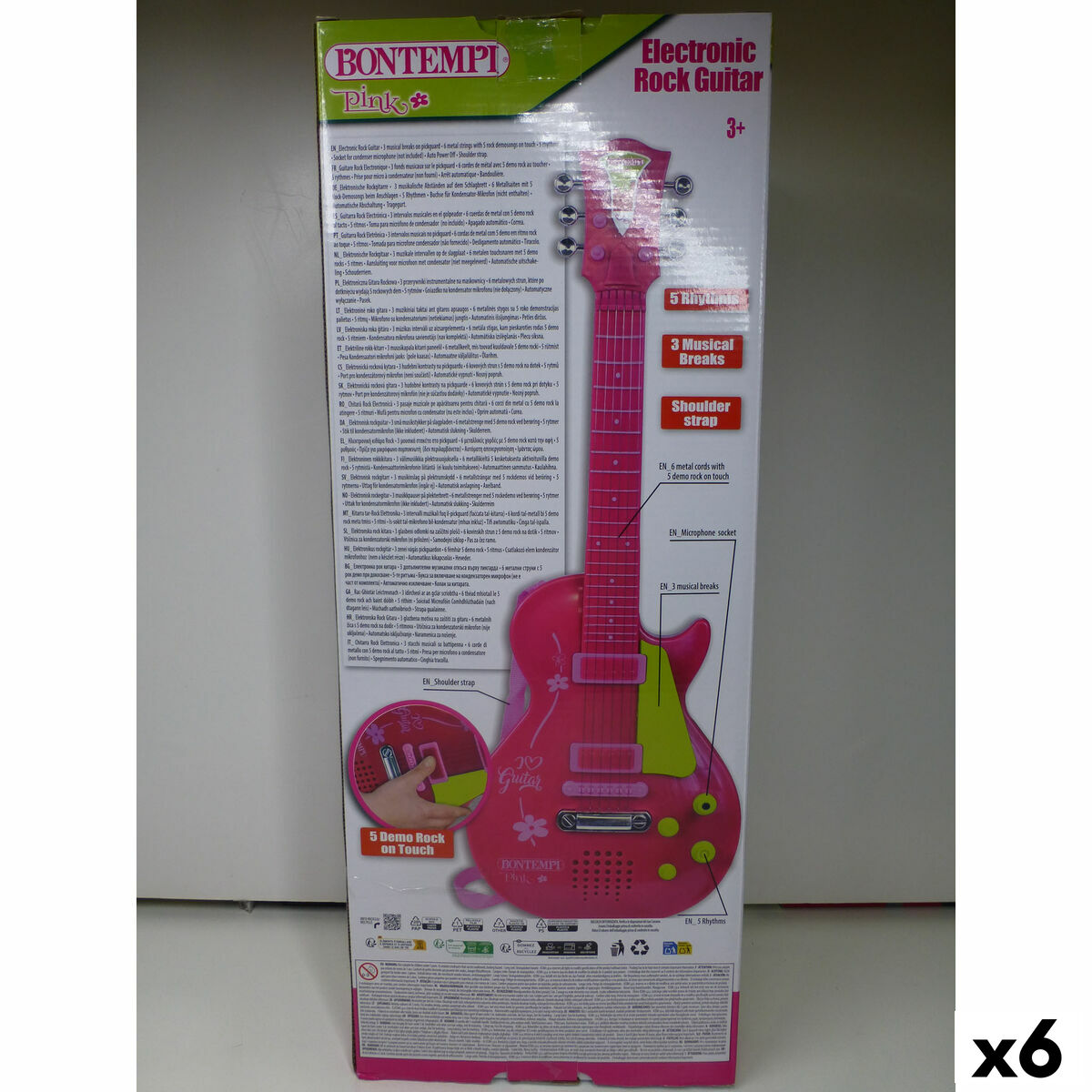 Baby Guitar Bontempi 20 x 56 x 4 cm (6 Units)