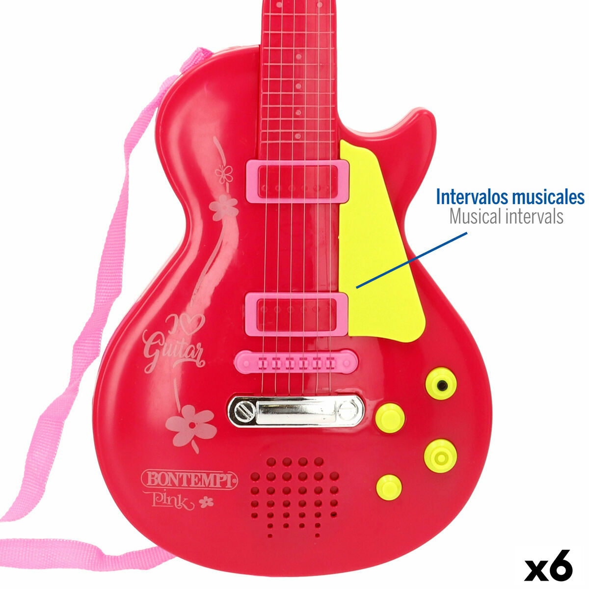 Baby Guitar Bontempi 20 x 56 x 4 cm (6 Units)