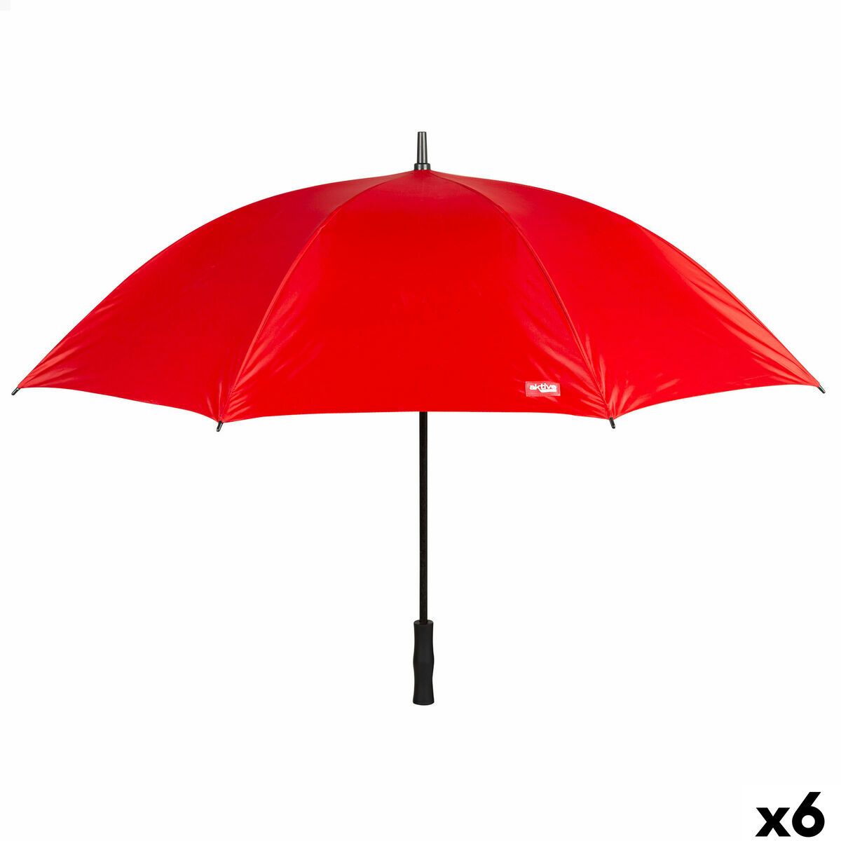 Umbrella Aktive Red Ø 150 cm 150 x 96 x 150 cm (6 Units) Umbrella Aktive Red Ø 150 cm 150 x 96 x 150 cm (6 Units)