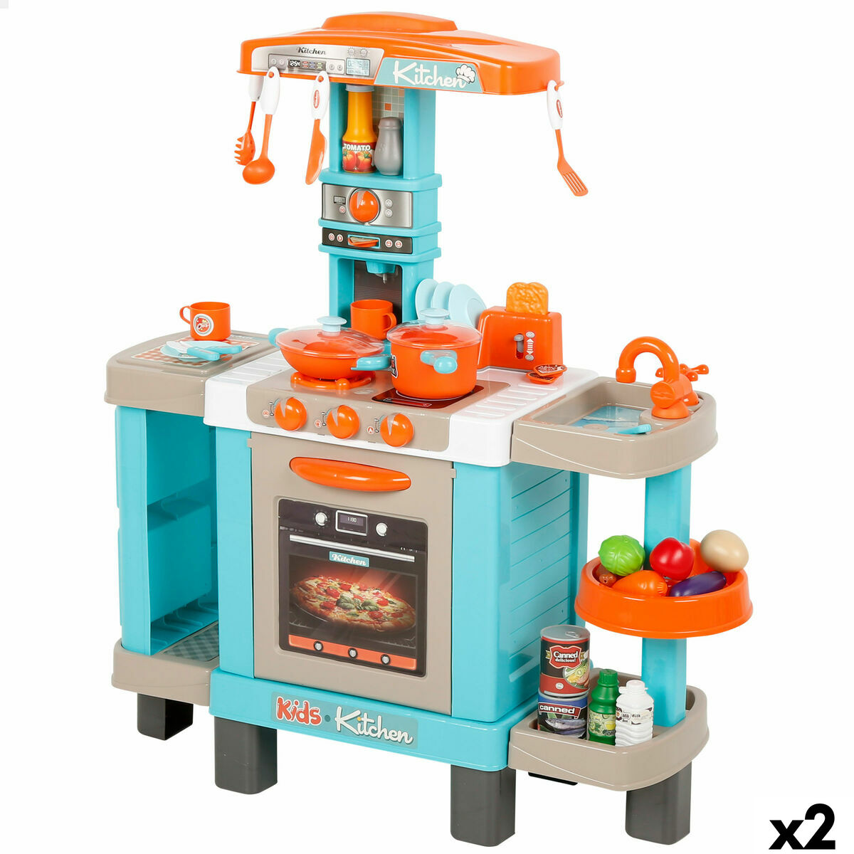 Toy kitchen 78 x 87 x 28 cm (2 Units) Toy kitchen 78 x 87 x 28 cm (2 Units)