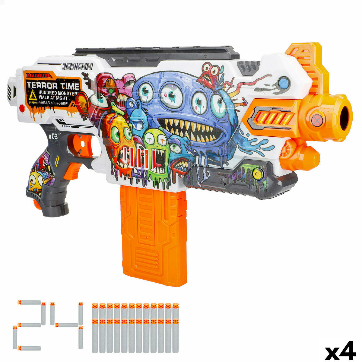 Dart Gun Colorbaby 43 x 25 x 6,5 cm 4 Units Dart Gun Colorbaby 43 x 25 x 6,5 cm 4 Units