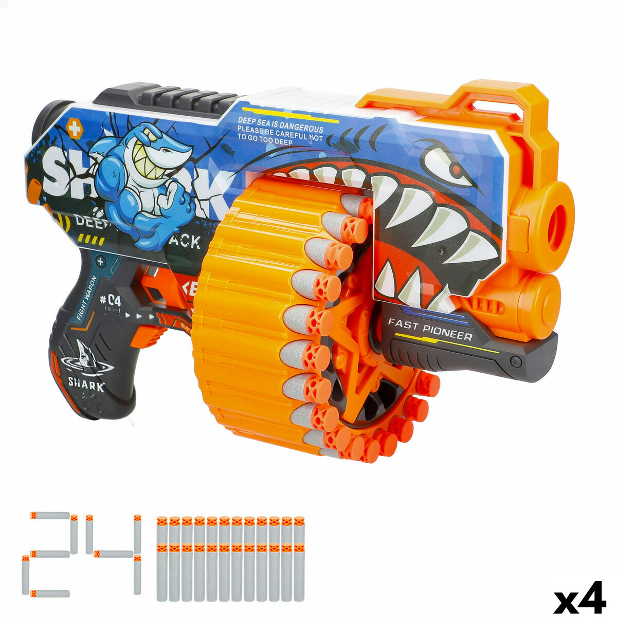 Dart Gun Colorbaby 31 x 21 x 14 cm 4 Units Dart Gun Colorbaby 31 x 21 x 14 cm 4 Units