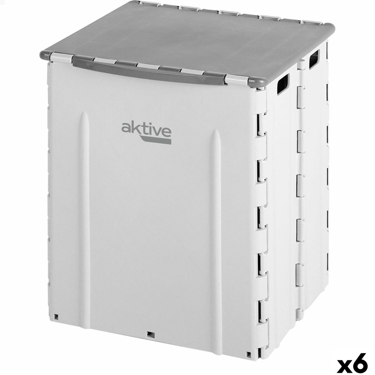 Waste bin Aktive polypropylene TPR 31 x 38 x 27 cm (6 Units) Waste bin Aktive polypropylene TPR 31 x 38 x 27 cm (6 Units)