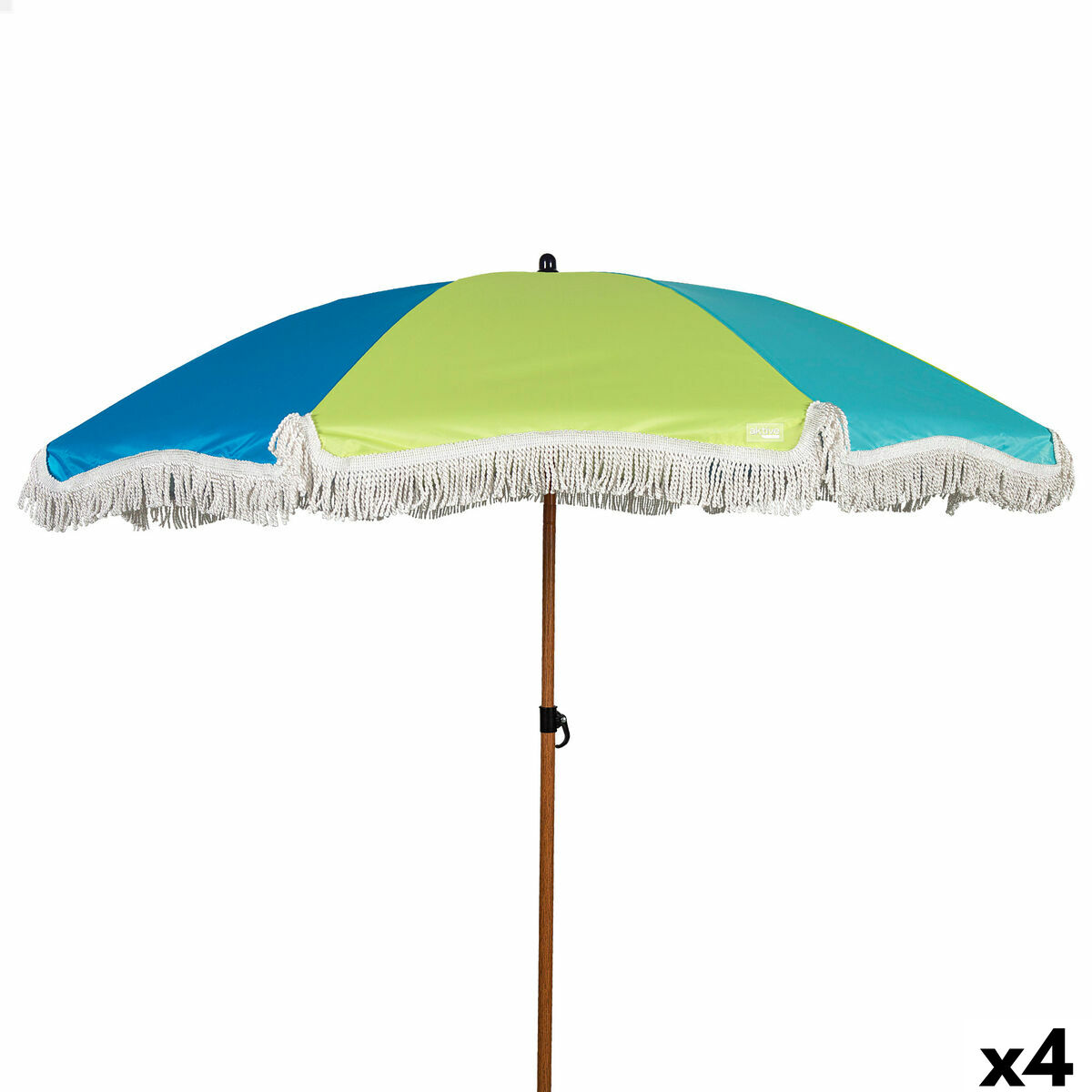 Beach parasol Aktive Multicolour 180 x 187 x 180 cm (4 Units) Beach parasol Aktive Multicolour 180 x 187 x 180 cm (4 Units)