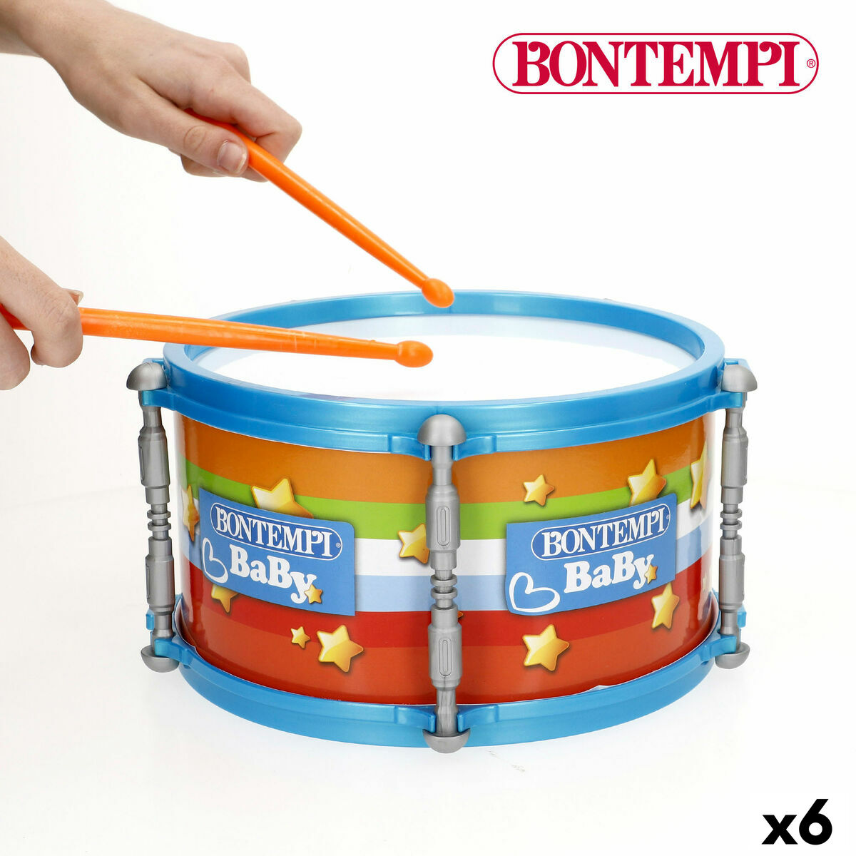 Drum Bontempi 24 x 13 x 24 cm (6 Units)