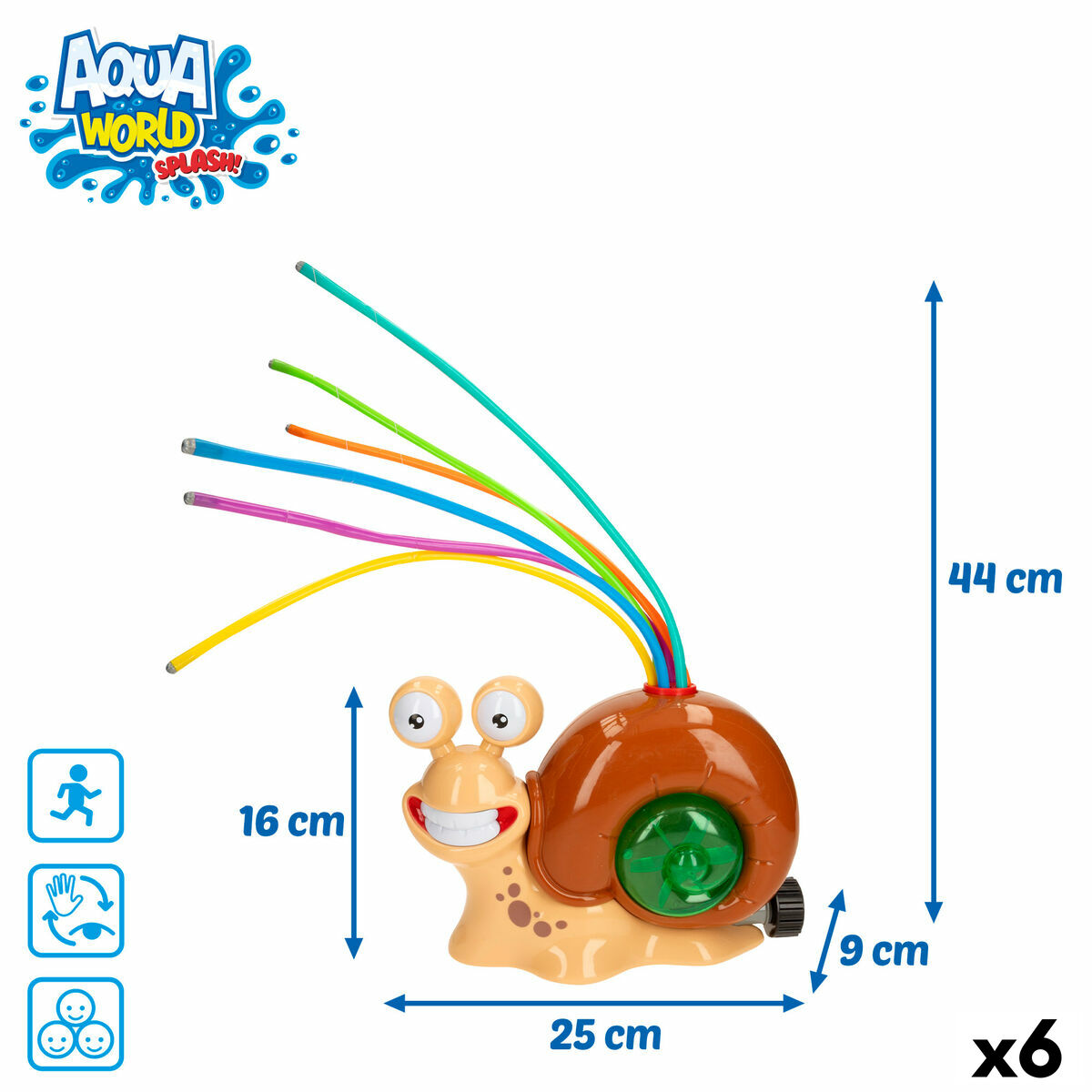 Water Sprinkler and Sprayer Toy Colorbaby Plastic 25 x 16 x 9 cm