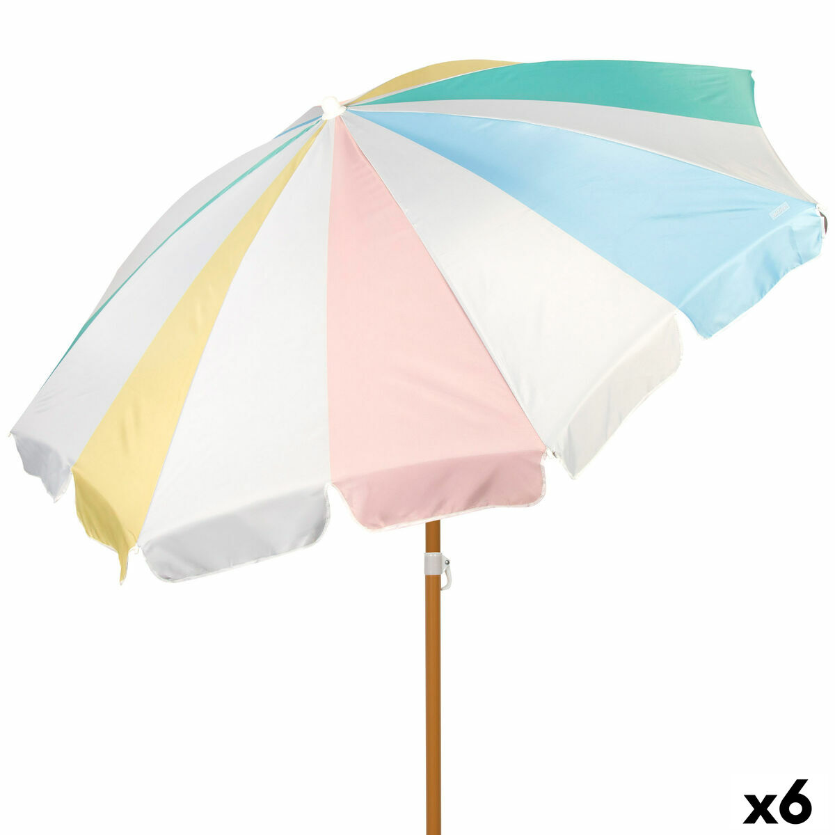 Beach parasol Aktive  200 cm 20 x 185 x 20 cm (6 Units)