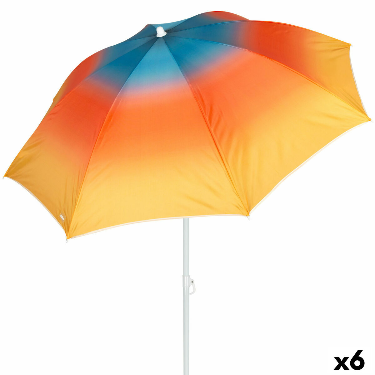 Beach parasol Aktive Multicolour 200 x 200 x 200 cm (6 Units) Beach parasol Aktive Multicolour 200 x 200 x 200 cm (6 Units)