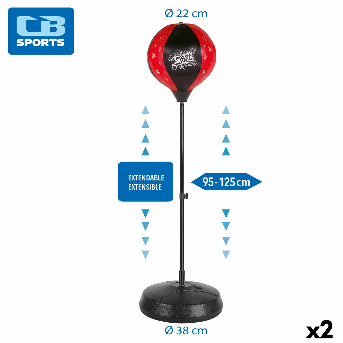 Children’s Inflatable Boxing Punchbag with Stand Colorbaby