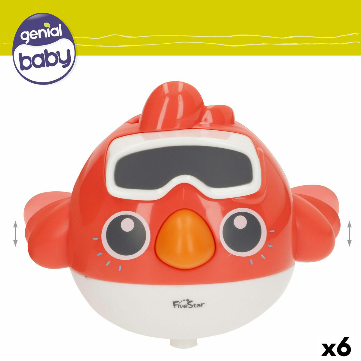Bath Toy Colorbaby 16 x 6,5 x 9 cm 6 Units