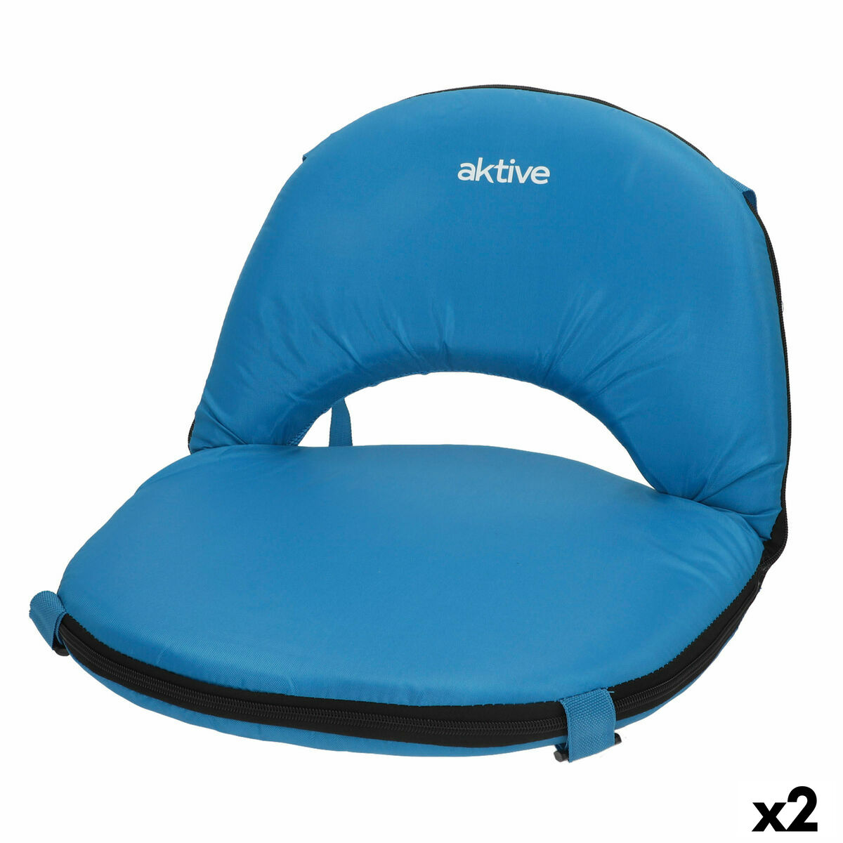 Seat Aktive Blue 41 x 33 x 40 cm Foldable (2 Units) Seat Aktive Blue 41 x 33 x 40 cm Foldable (2 Units)