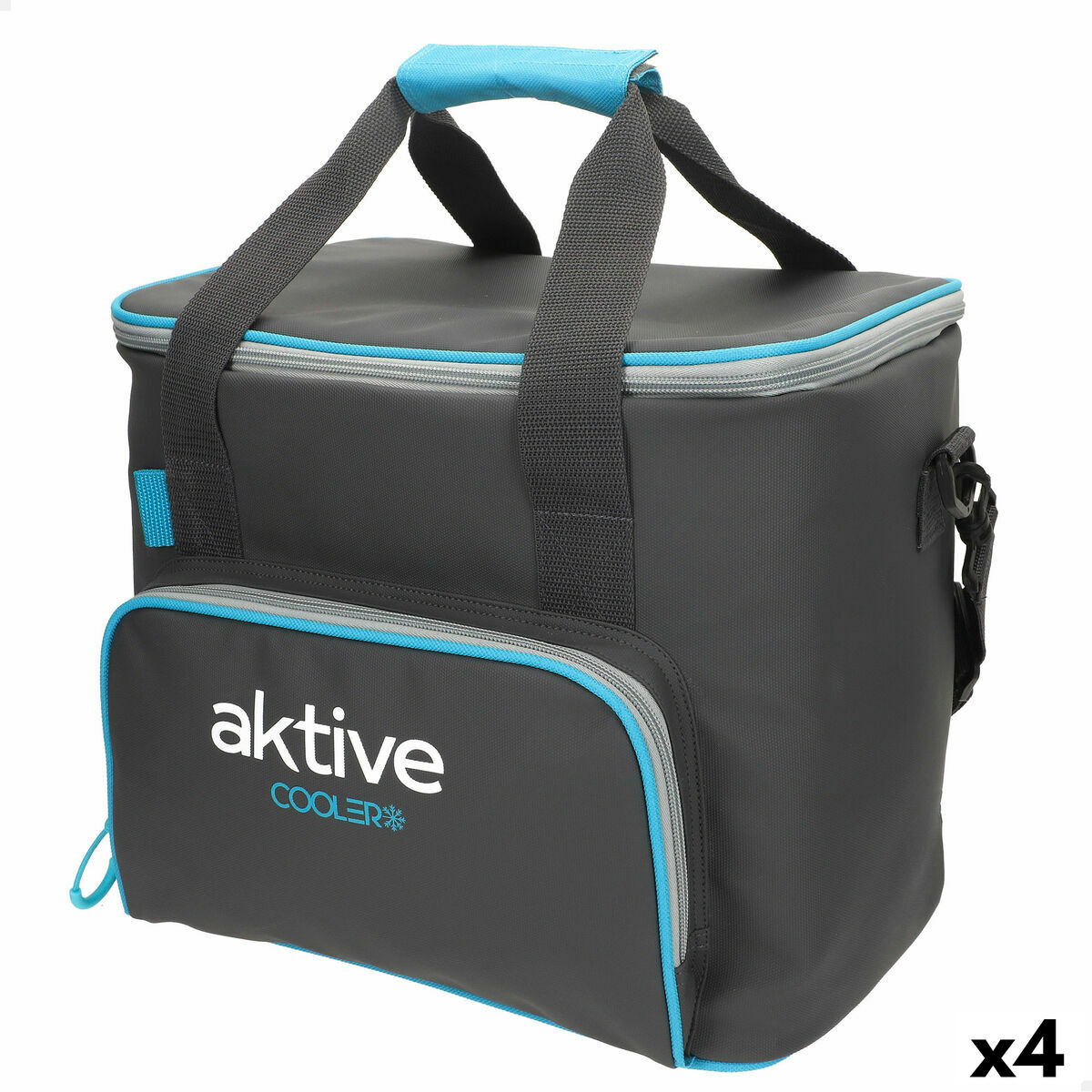 Portable Fridge Aktive 20 L 32 x 28 x 23 cm Black (4 Units) Portable Fridge Aktive 20 L 32 x 28 x 23 cm Black (4 Units)