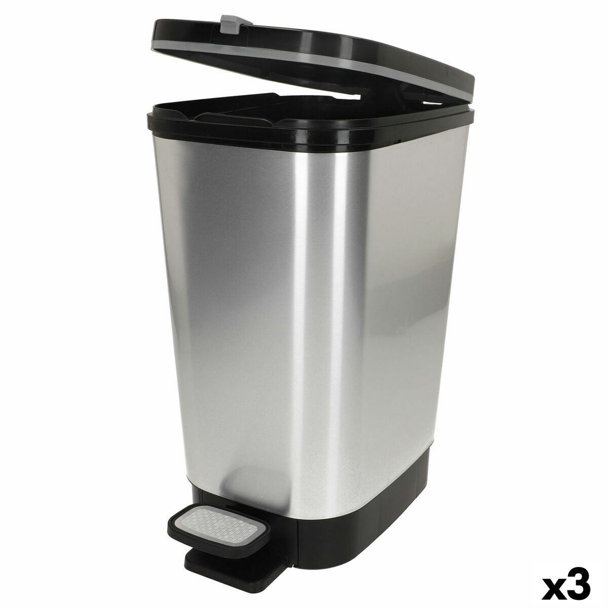 Waste bin Curver Grey Plastic 45 L (3 Units)