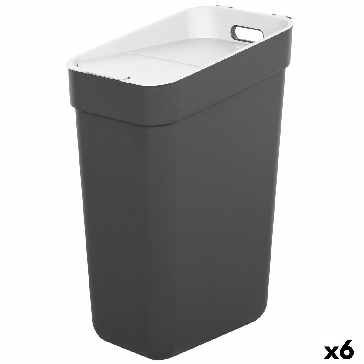 Waste bin Curver Grey Plastic 30 L (6 Units) Waste bin Curver Grey Plastic 30 L (6 Units)