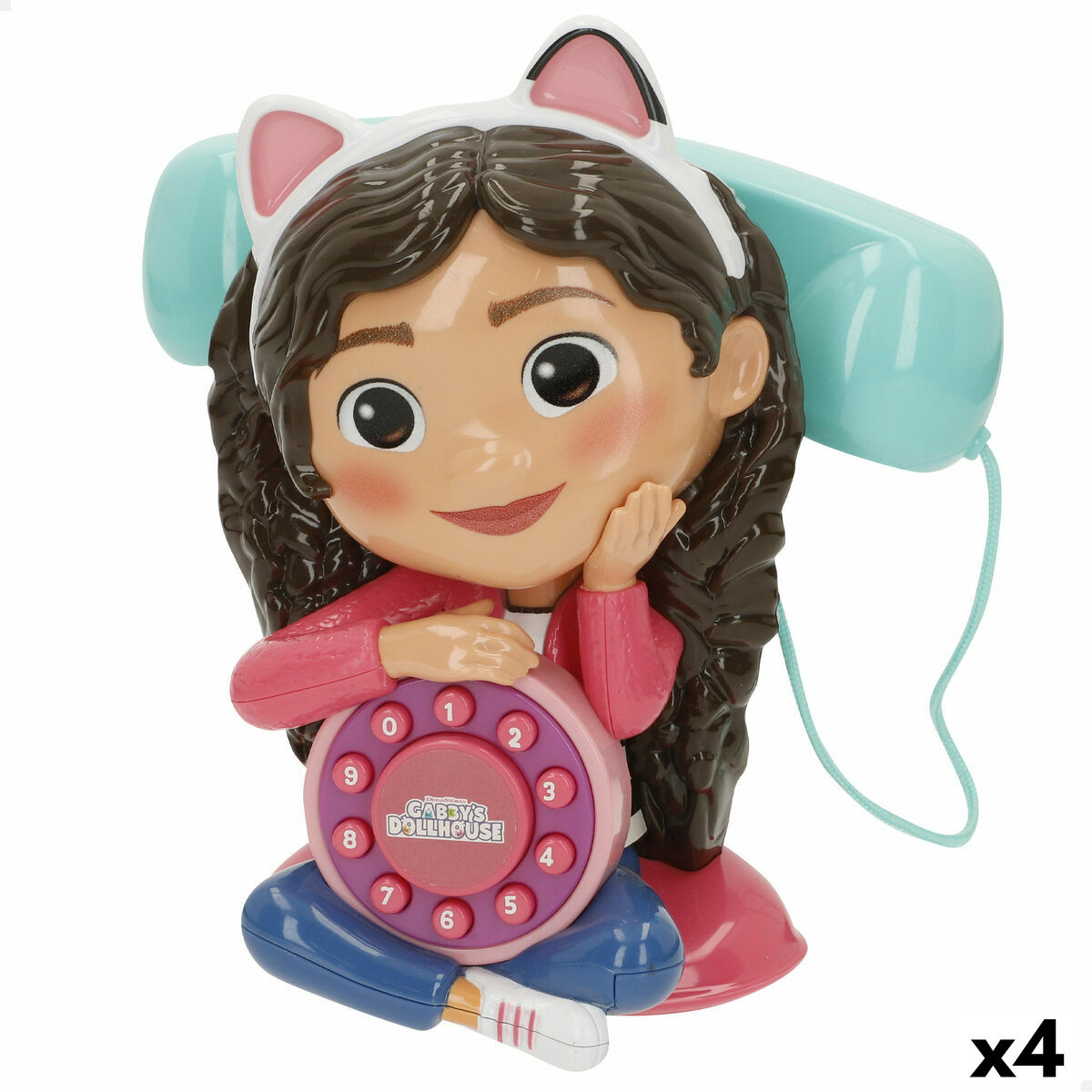 Toy telephone Gabby’s Dollhouse 16 x 18 x 10 cm (4 Units)