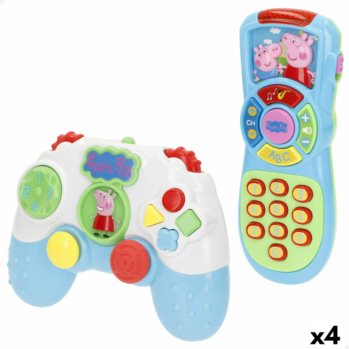 Learning Phone Peppa Pig 15 x 11 x 5 cm (4 Units) Learning Phone Peppa Pig 15 x 11 x 5 cm (4 Units)