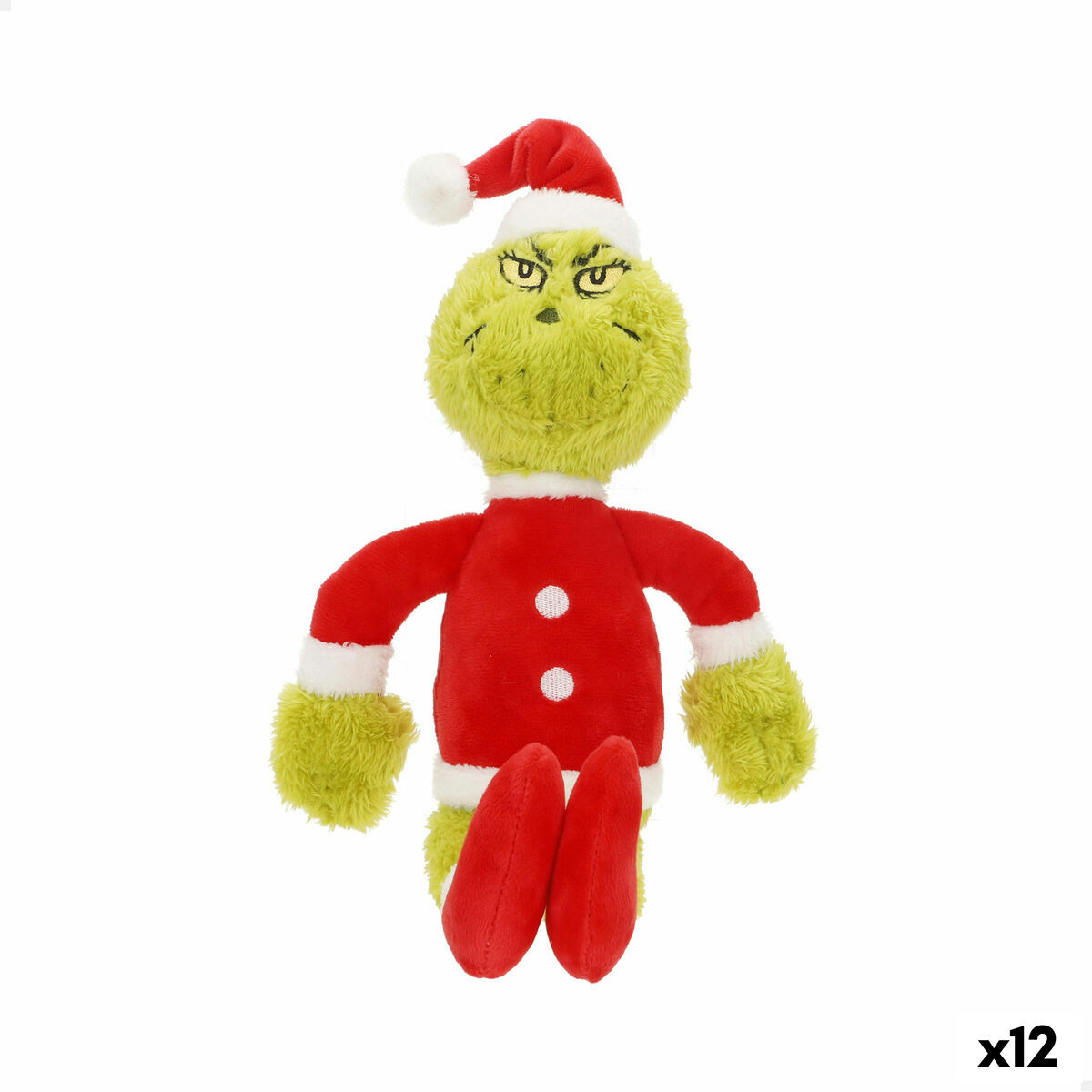 Fluffy toy The Grinch Polyester 15 x30 x 8 cm (12 Units) Fluffy toy The Grinch Polyester 15 x30 x 8 cm (12 Units)