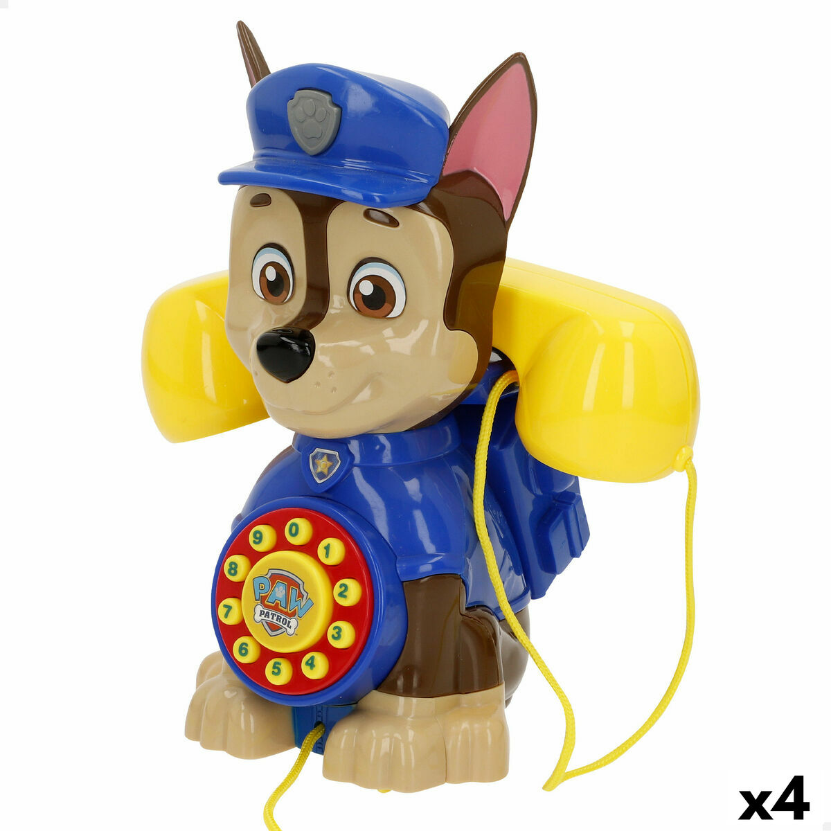 Toy telephone The Paw Patrol 16 X 18 X 11 CM (4 Units) Toy telephone The Paw Patrol 16 X 18 X 11 CM (4 Units)