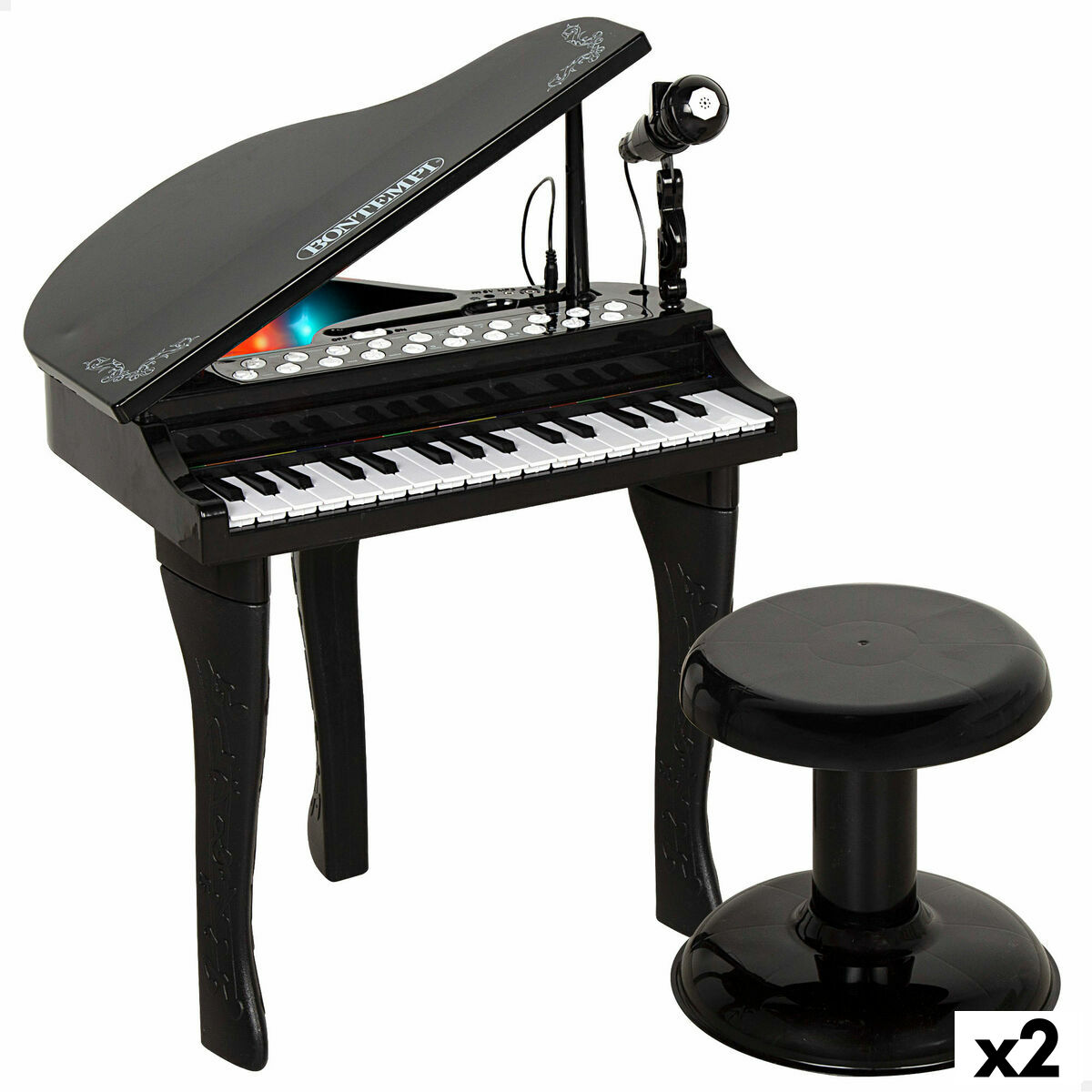 Educational Learning Piano Bontempi 40 x 62 x 33 cm (2 Units)