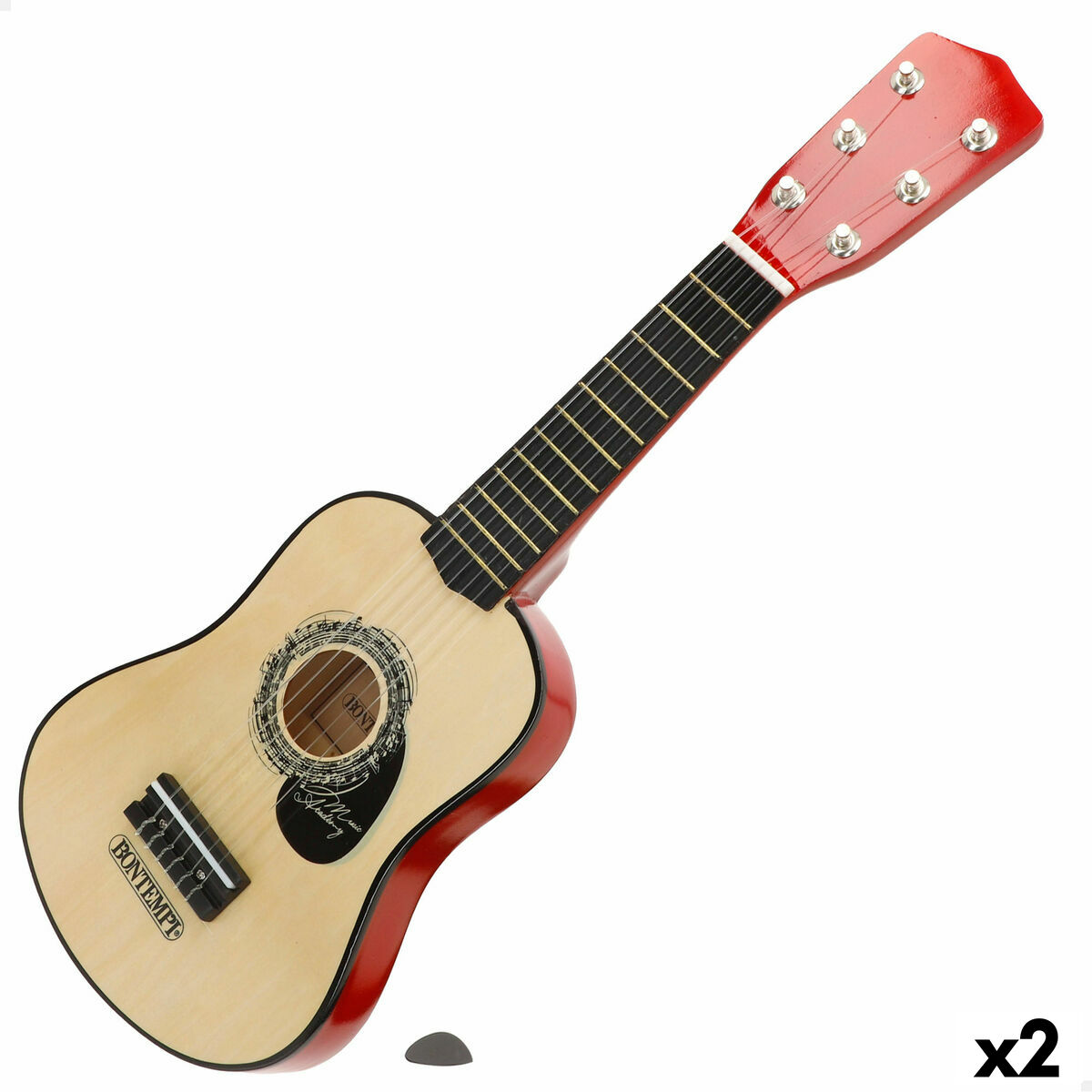 Baby Guitar Bontempi 19 x 55 x 6 cm (2 Units) Baby Guitar Bontempi 19 x 55 x 6 cm (2 Units)