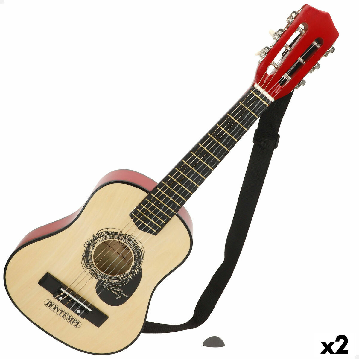 Baby Guitar Bontempi 28 x 75 x 8 cm (2 Units) Baby Guitar Bontempi 28 x 75 x 8 cm (2 Units)