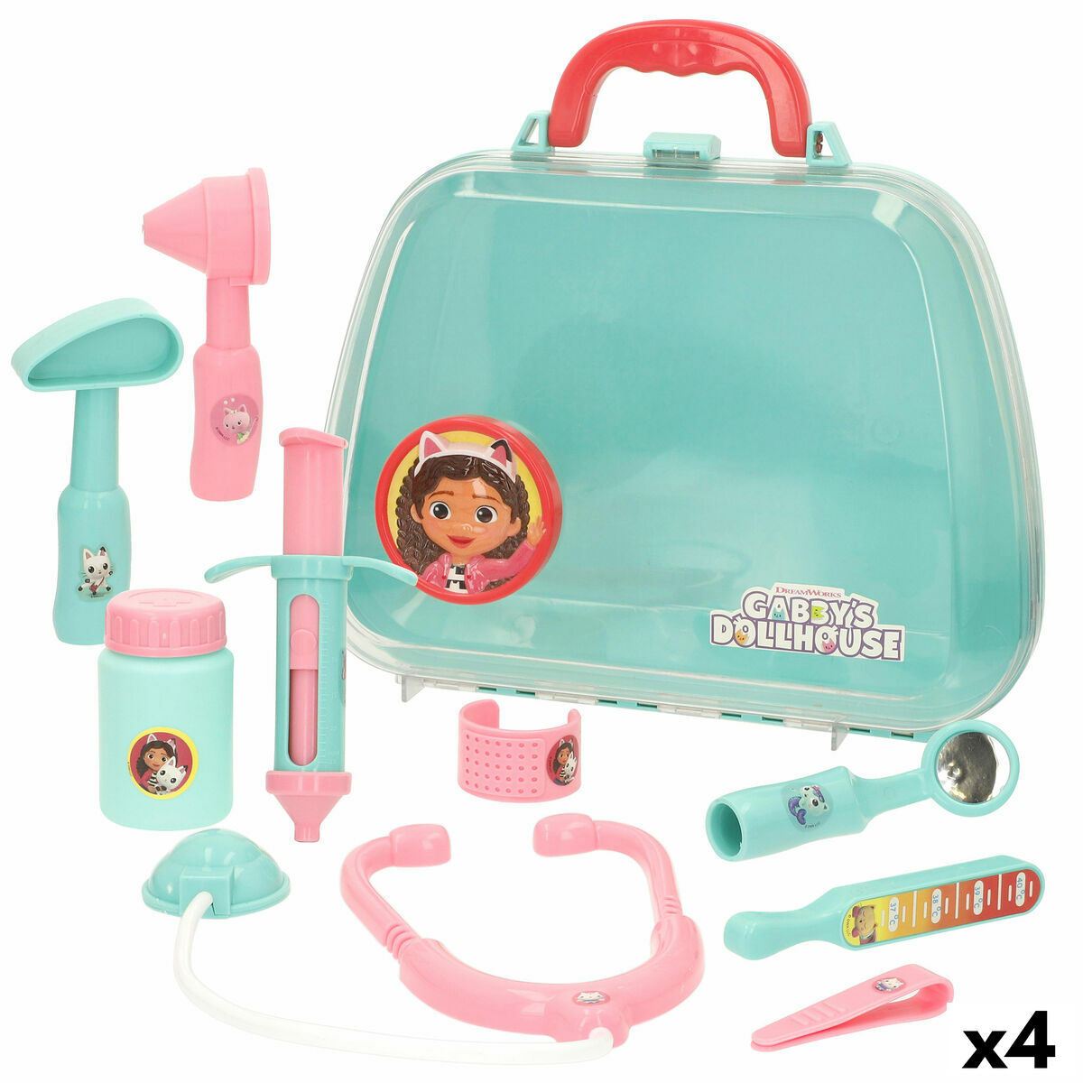 Toy Medical Case with Accessories Gabby’s Dollhouse (4 Units)