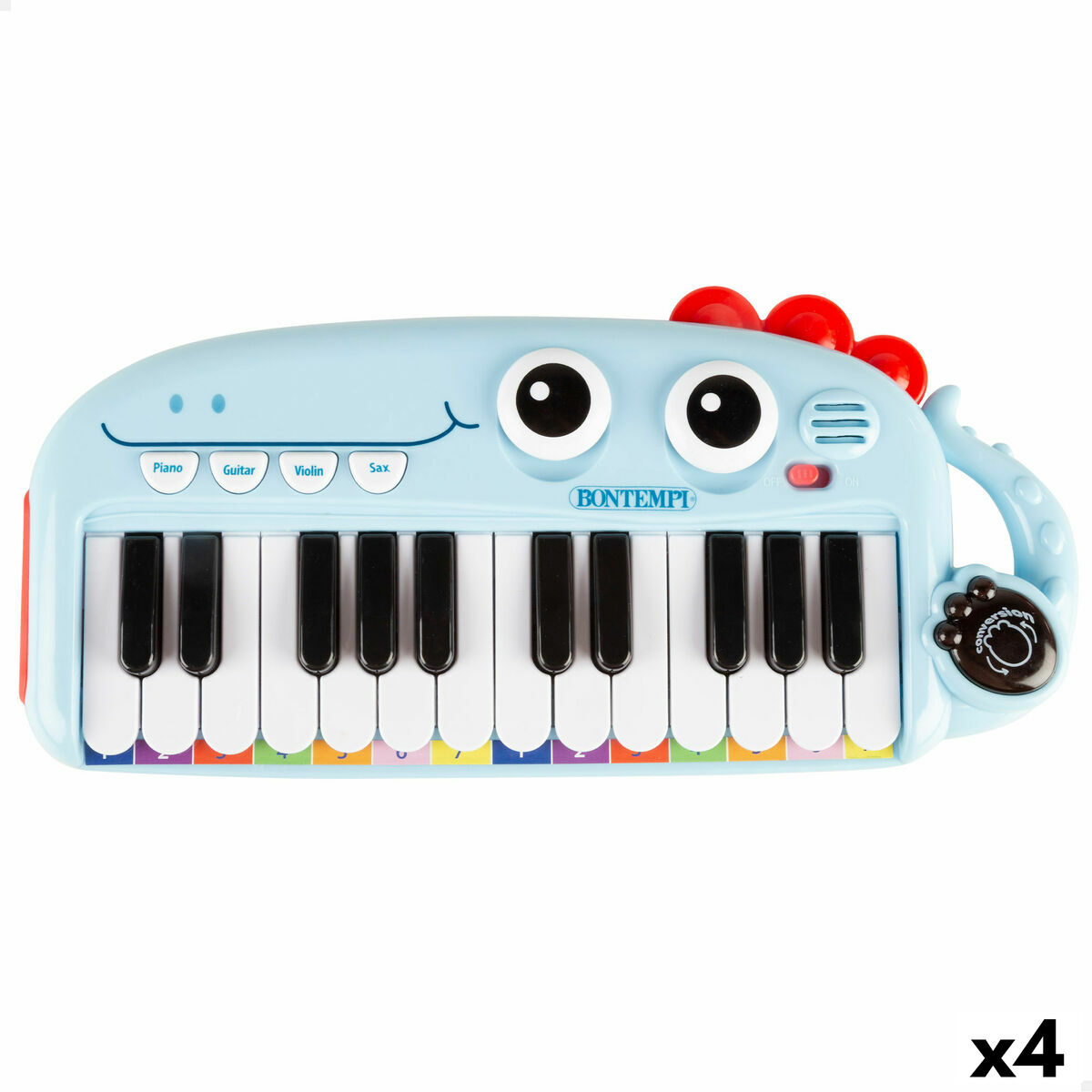 Educational Learning Piano Bontempi Dino 30 x 4 x 14 cm (4 Units)