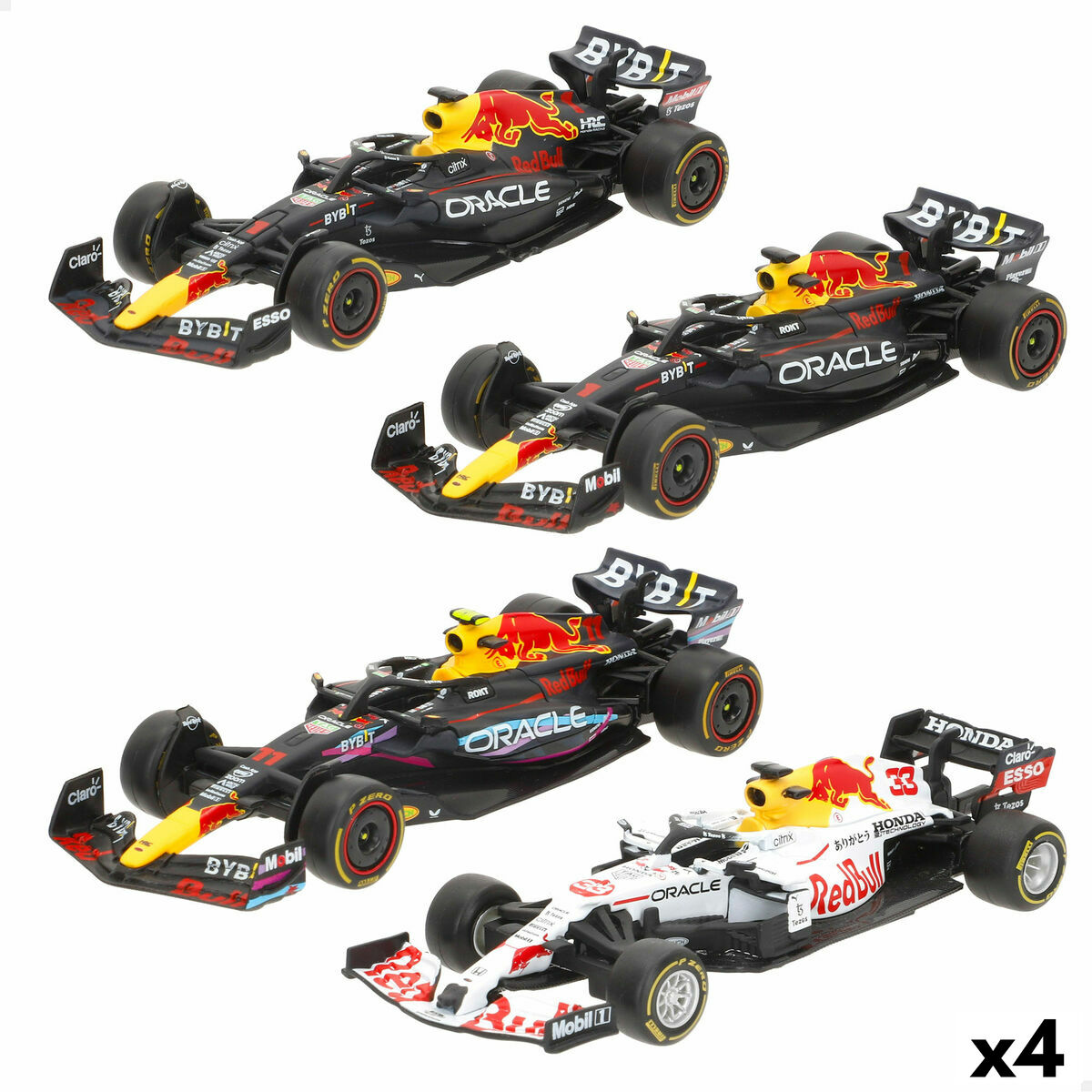 Toy car Red Bull VERSTAP (4 Units) Toy car Red Bull VERSTAP (4 Units)