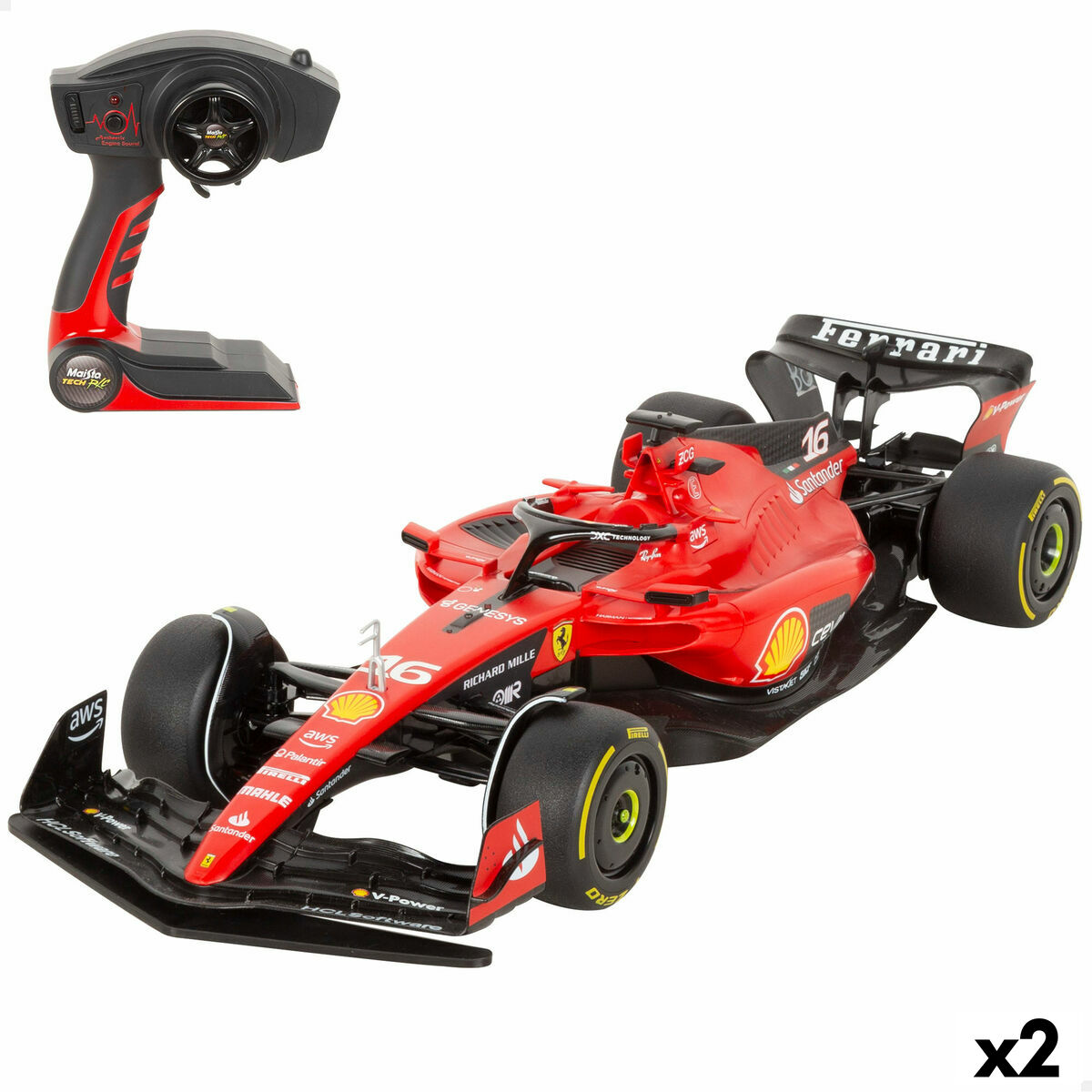Remote-Controlled Car Ferrari F1 2023 1:10 (2 Units) Remote-Controlled Car Ferrari F1 2023 1:10 (2 Units)
