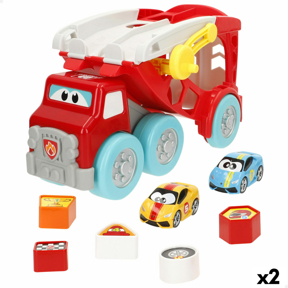 Truck Carrier and Cars 8 Pieces (2 Units) Truck Carrier and Cars 8 Pieces (2 Units)