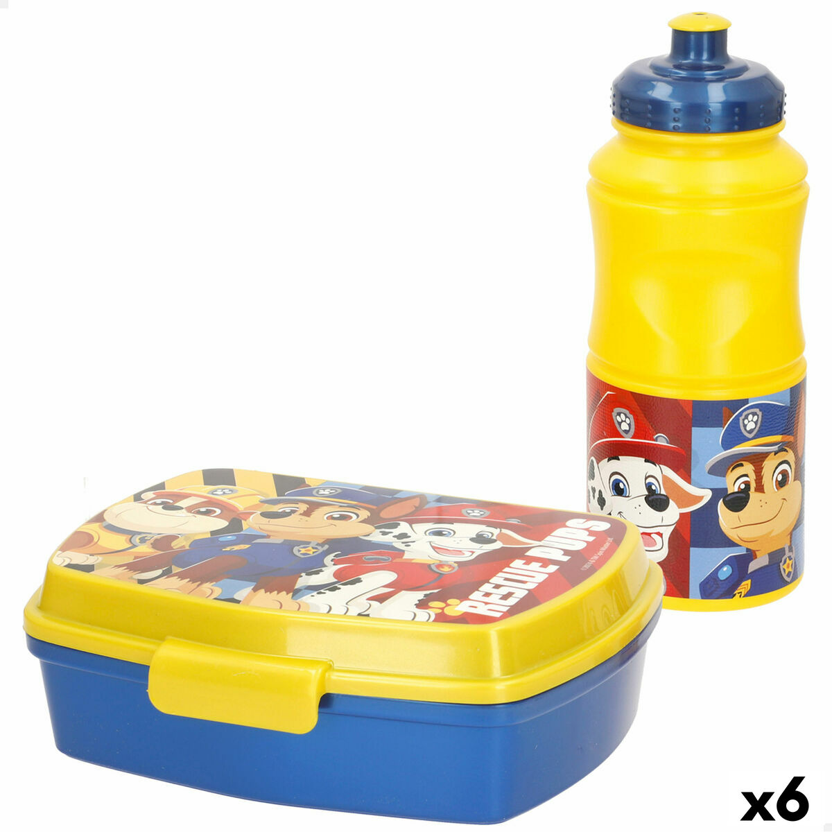 Lunch box The Paw Patrol 380 ml 17 x 5,5 x 13,5 cm Bottle (6 Units) Lunch box The Paw Patrol 380 ml 17 x 5,5 x 13,5 cm Bottle (6 Units)