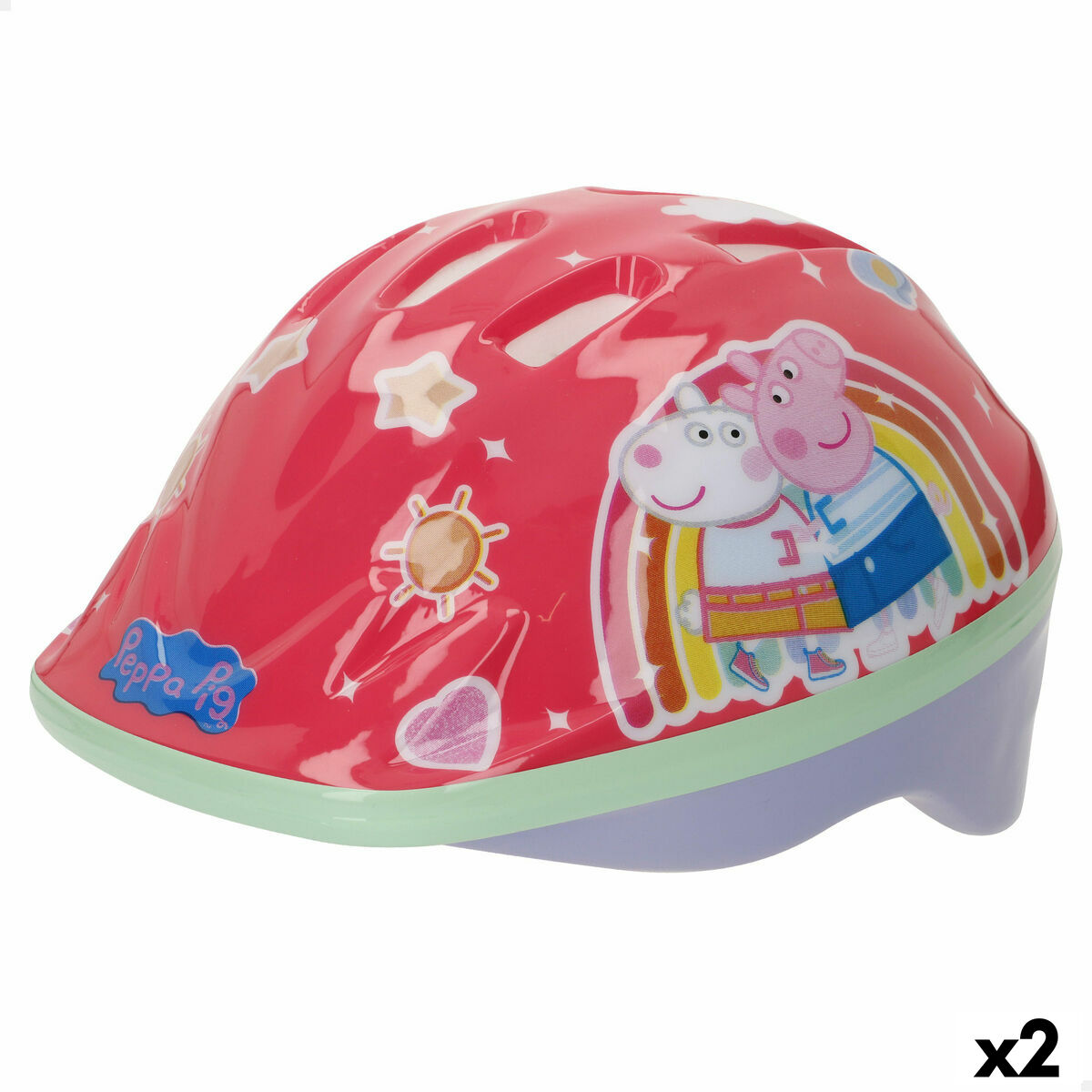 Children’s Cycling Helmet Peppa Pig Red 48-52 cm Children’s Cycling Helmet Peppa Pig Red 48-52 cm
