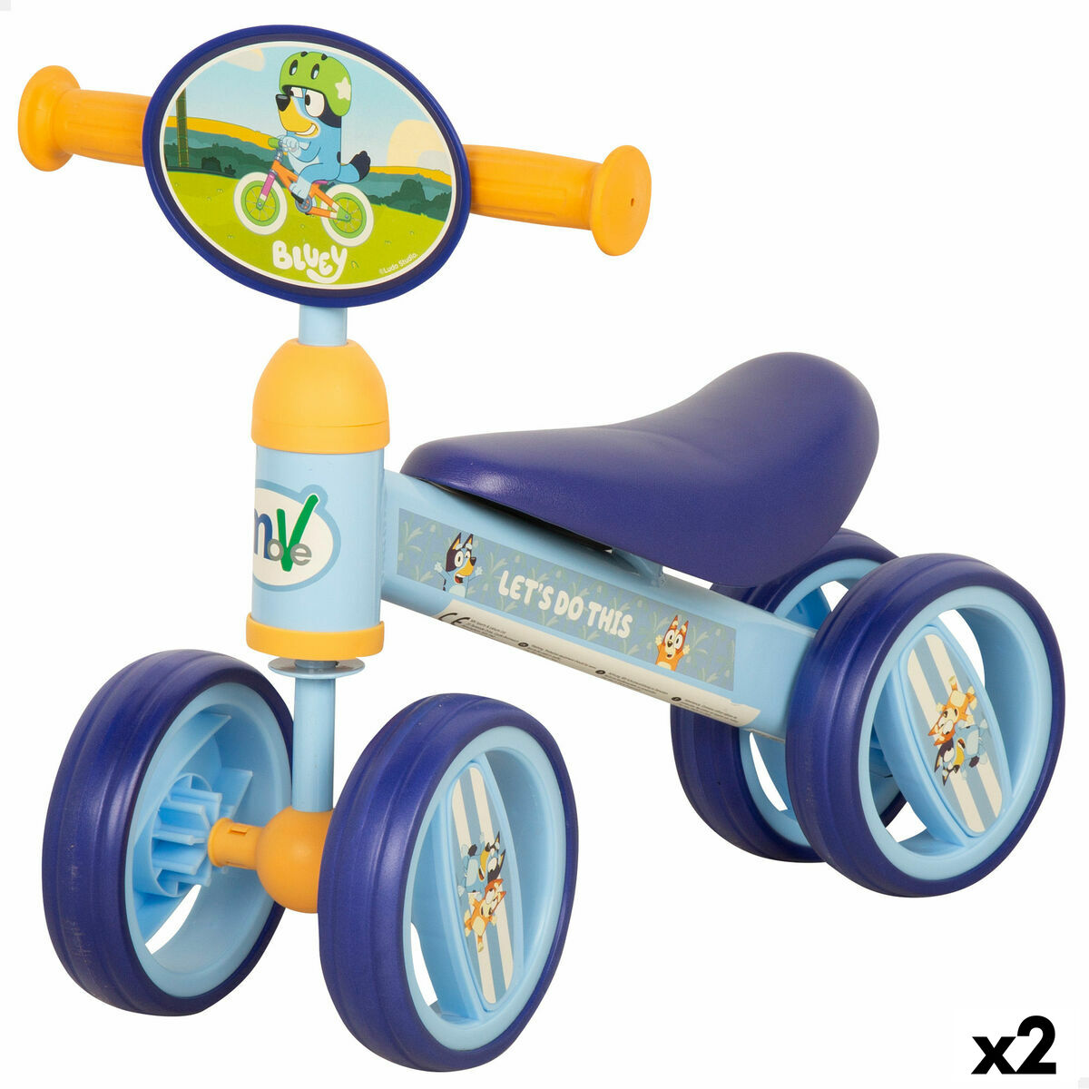 Tricycle Bluey Blue 47 x 37 x 25 cm (2 Units) Tricycle Bluey Blue 47 x 37 x 25 cm (2 Units)