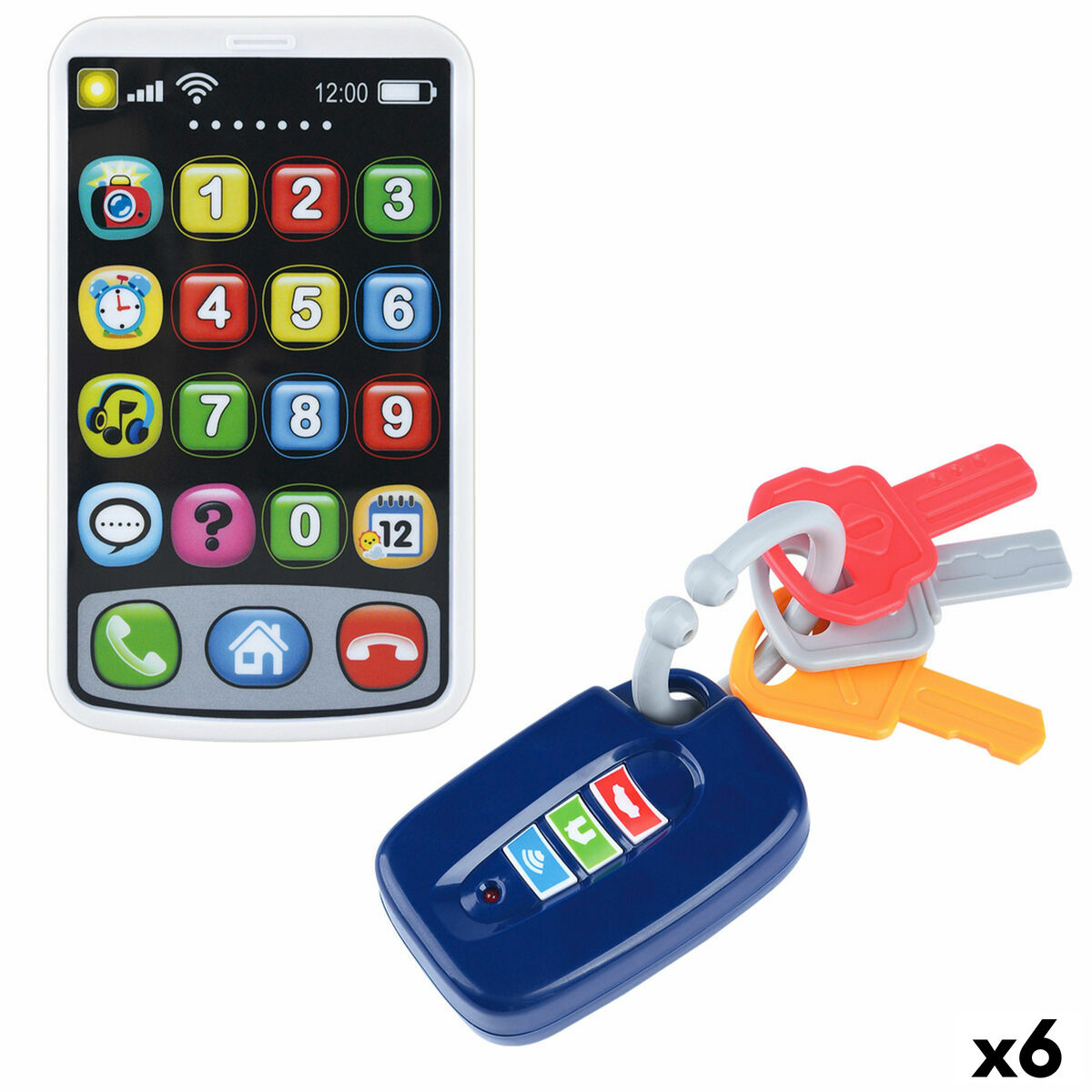 Toy telephone PlayGo 7 X 11 X 2 CM (6 Units)