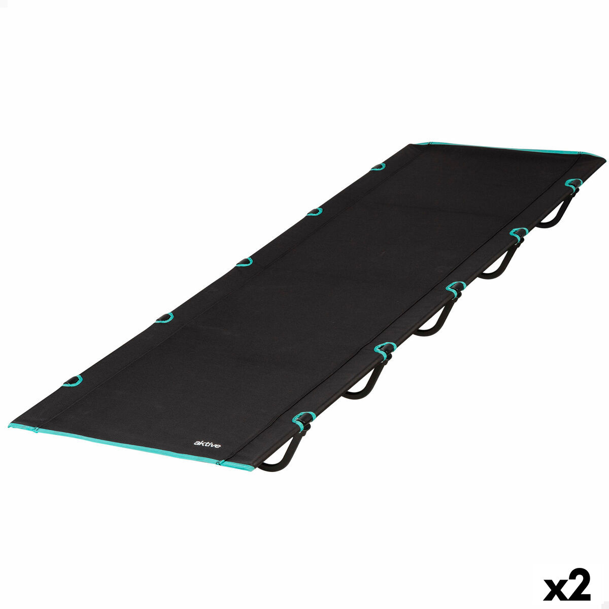 Camping Bed Aktive 193 X 14,5 X 67 CM (2 Units) Camping Bed Aktive 193 X 14,5 X 67 CM (2 Units)