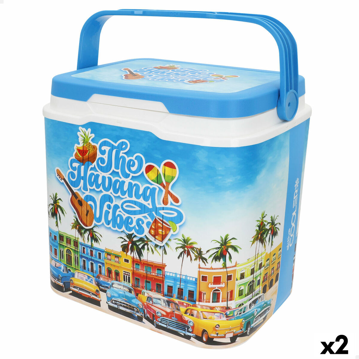 Portable Fridge Aktive Plastic 37 x 35 x 27 cm (2 Units) Portable Fridge Aktive Plastic 37 x 35 x 27 cm (2 Units)